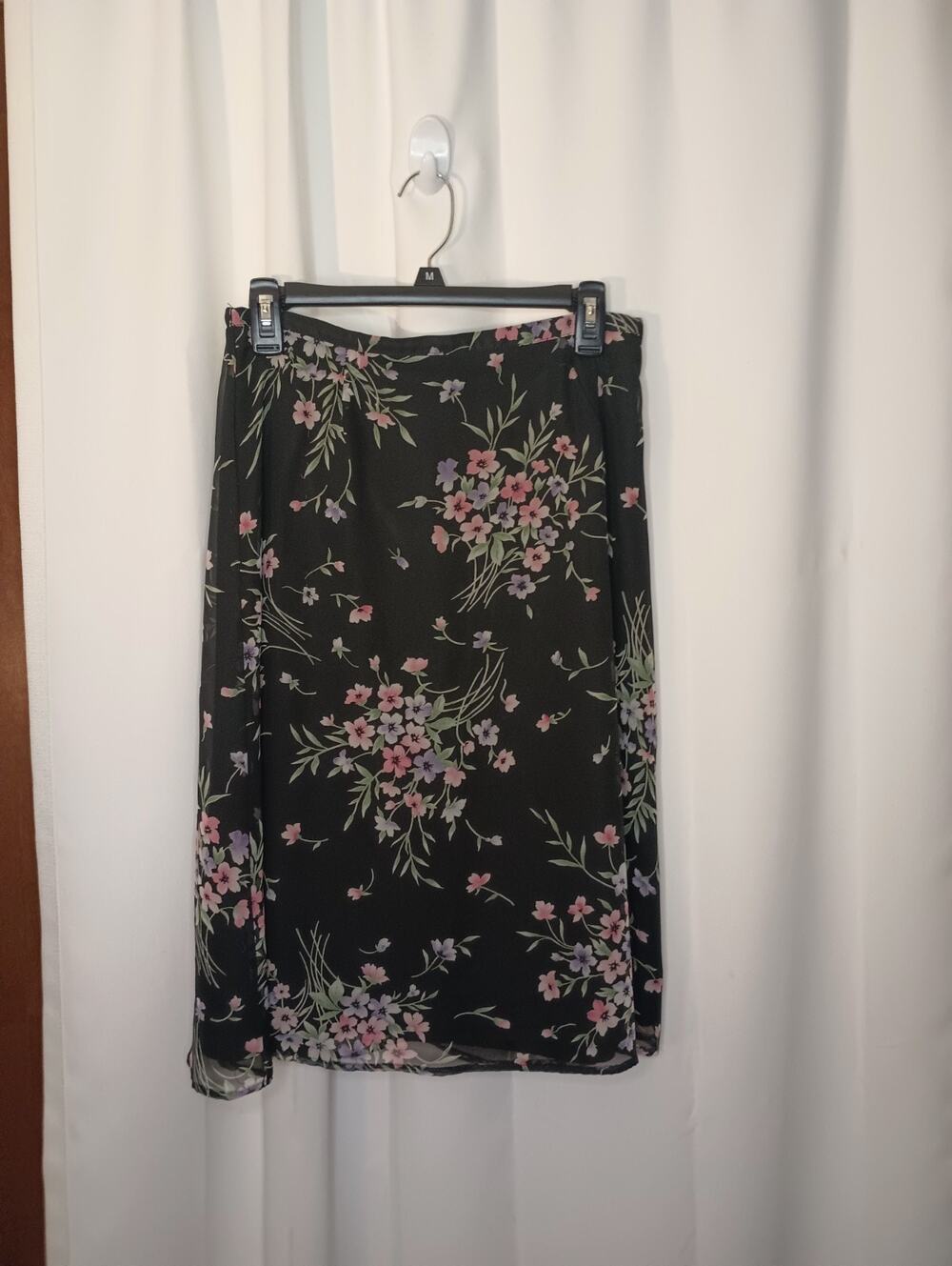 Bentley Womens Dark Cottagecore Floral Skirt M A Line Fairy Romantic Y2K 90s